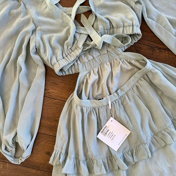 ELLIATT CUTOUT DRESS MINI SAGE S - Picture 4 of 8